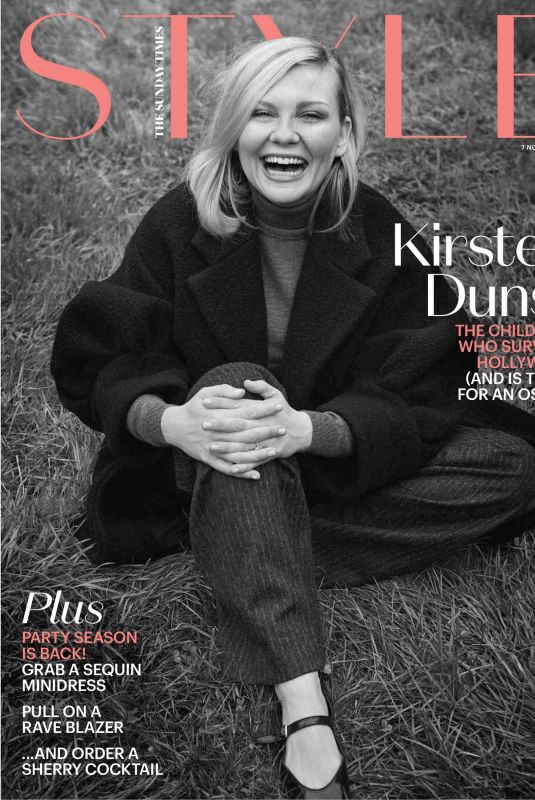 KIRSTEN DUNST in The Sunday Times Style Magazine, November 2021