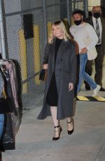 KIRSTEN DUNST Leaves Jimmy Kimmel Live in Los Angeles 11/116/2021