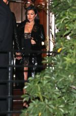 KOURTNEY KARDASHIAN Shows off Her Engagement Ring at Sunset Towers Hotel in West Hollywood 11/12/2021