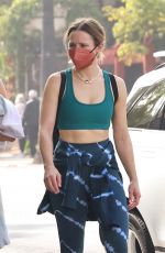 KRISTEN BELL Leaves a Gym Session in Los Angeles 11/19/2021
