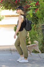 KRISTEN BELL Out with Her dog in Griffith Park in Los Feliz 11/22/2021