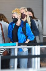 KRISTEN STEWART and DYLAN MEYER at JFK Airport in New York 11/06/2021