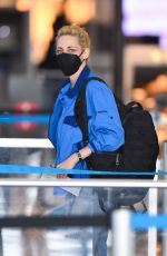 KRISTEN STEWART and DYLAN MEYER at JFK Airport in New York 11/06/2021