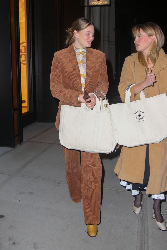KRISTINE FROSETH Out with a Friend in New York 11/03/2021