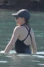 KYLIE MINOGUE in Swimsuit at a Beach in Athens 11/04/2021
