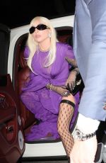 LADY GAGA Arrives at Amazonica Restaurant for House of Gucci Premiere Afterparty in London 11/09/2021