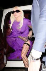 LADY GAGA Arrives at Amazonica Restaurant for House of Gucci Premiere Afterparty in London 11/09/2021