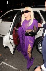 LADY GAGA Arrives at Amazonica Restaurant for House of Gucci Premiere Afterparty in London 11/09/2021