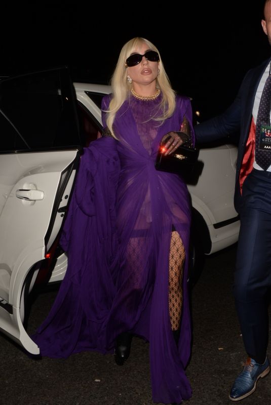 LADY GAGA Arrives at Amazonica Restaurant for House of Gucci Premiere Afterparty in London 11/09/2021