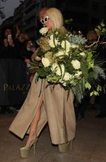 LADY GAGA Arrives at Her Hotel in Milan 11/13/2021