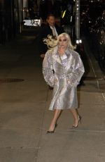 LADY GAGA Arrives at Late Show with Stephen Colbert in New York 11/15/2021