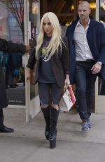 LADY GAGA Leaves AMC Theater in New York 11/17/2021