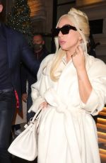 LADY GAGA Leaves Corinthia Hotel in London 11/11/2021