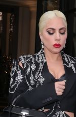 LADY GAGA Leaves Her Hotel in London 11/12/2021
