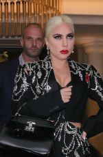 LADY GAGA Leaves Her Hotel in London 11/12/2021
