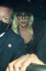 LADY GAGA Leaves Q & A Screening for House of Gucci in Westwood 11/04/2021