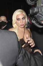 LADY GAGA Leaves W Hotel in London 11/10/2021