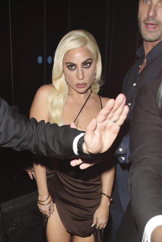 LADY GAGA Leaves W Hotel in London 11/10/2021