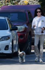 LARA FLYNN BOYLE Out with Her Dog in Los Angeles 11/05/2021