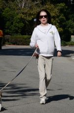 LARA FLYNN BOYLE Out with Her Dog in Los Angeles 11/05/2021