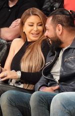 LARSA PIPPEN at LA Lakers vs Hornets Game in Los Angeles 11/08/2021