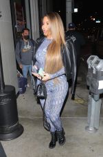 LARSA PIPPEN Out for Dinner at Catch LA in West Hollywood 11/06/2021
