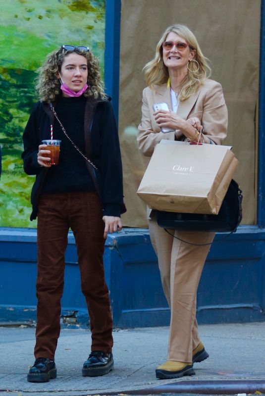 LAURA DERN and JAYA HARPER Out Shopping in New York 11/10/2021