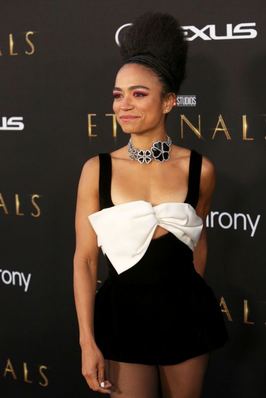 LAUREN RIDLOFF at Eternals Premiere in Hollywood 10/18/2021