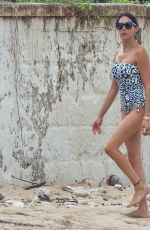 LAUREN SILVERMAN in Swimsuit ata a Beach in Barbados 11/26/2021
