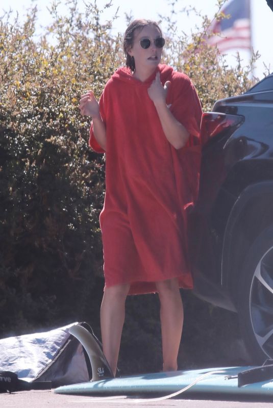 LEIGHTON MEESTER Arrives to Surfing in Malibu 11/02/2021