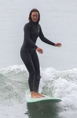 LEIGHTON MEESTER in Wetsuit Out Surfing in Malibu 11/10/2021