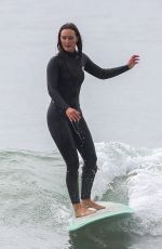 LEIGHTON MEESTER in Wetsuit Out Surfing in Malibu 11/10/2021