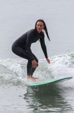 LEIGHTON MEESTER in Wetsuit Out Surfing in Malibu 11/10/2021
