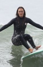 LEIGHTON MEESTER in Wetsuit Out Surfing in Malibu 11/10/2021