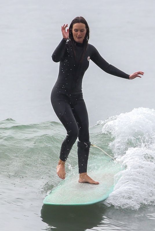 LEIGHTON MEESTER in Wetsuit Out Surfing in Malibu 11/10/2021