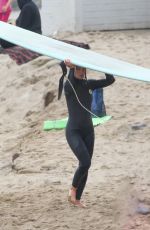 LEIGHTON MEESTER in Wetsuit Surfing in Malibu 11/05/2021