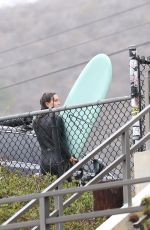 LEIGHTON MEESTER in Wetsuit Surfing in Malibu 11/05/2021