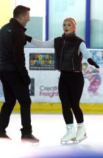 LIBERTY POOLE at Dancing on Ice Rehersal in London 11/01/2021
