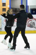 LIBERTY POOLE at Dancing on Ice Rehersal in London 11/01/2021