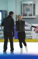 LIBERTY POOLE at Dancing on Ice Rehersal in London 11/01/2021