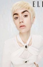 LILY COLLINS for Elle Magazine, UK December 2021/January 2022