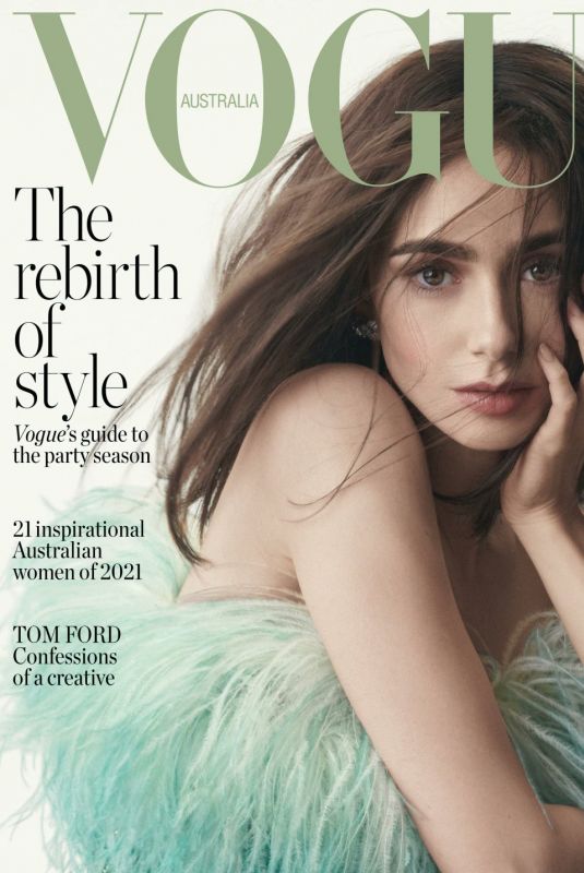 LILY COLLINS in Vogue Magazine, Australia December 2021