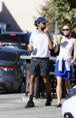 LILY-ROSE DEPP and Yassine Stein Out Shopping in Los Angeles 11/14/2021