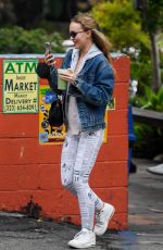 LILY-ROSE DEPP at Canyon Country Store on Laurel Canyon Blvd in Los Angeles 11/01/2021