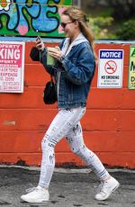LILY-ROSE DEPP at Canyon Country Store on Laurel Canyon Blvd in Los Angeles 11/01/2021