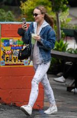 LILY-ROSE DEPP at Canyon Country Store on Laurel Canyon Blvd in Los Angeles 11/01/2021