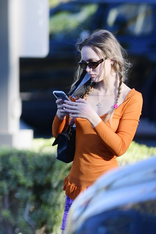 LILY-ROSE DEPP Out to Dinner in Los Angeles 11/28/2021