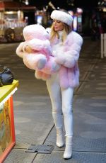 LIZZIE CUNDY and ANTHEA TURNER at Winter Wonderland in Hyde Park 11/18/2021