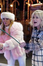 LIZZIE CUNDY and ANTHEA TURNER at Winter Wonderland in Hyde Park 11/18/2021