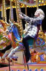 LIZZIE CUNDY and ANTHEA TURNER at Winter Wonderland in Hyde Park 11/18/2021